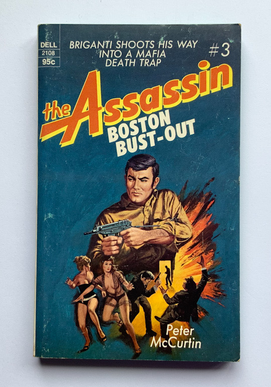 THE ASSASSIN BOSTON BUST OUT United States pulp fiction crime action book 1973